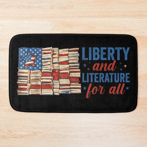 Item preview, Liberty And Literature For All American Flag Books Patriotic Reading Lover Gift designed and sold by Taniyah Gomes.