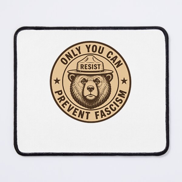 Item preview, Only You Can Resist Prevent Fascism Political Activist Freedom bear resist designed and sold by JonesFlora2025.