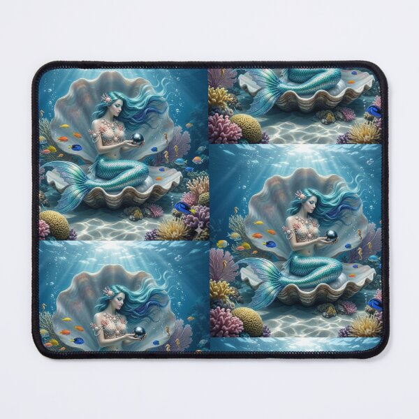 Item preview, Mermaid in Shell with Black Pearl. designed and sold by JoyNest = "The nest of joy".