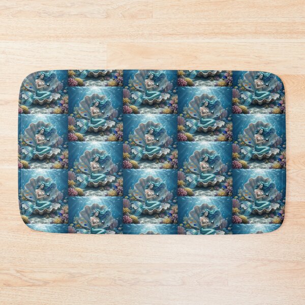 Item preview, ​Mermaid in Shell with Black Pearl. designed and sold by JoyNest = "The nest of joy".