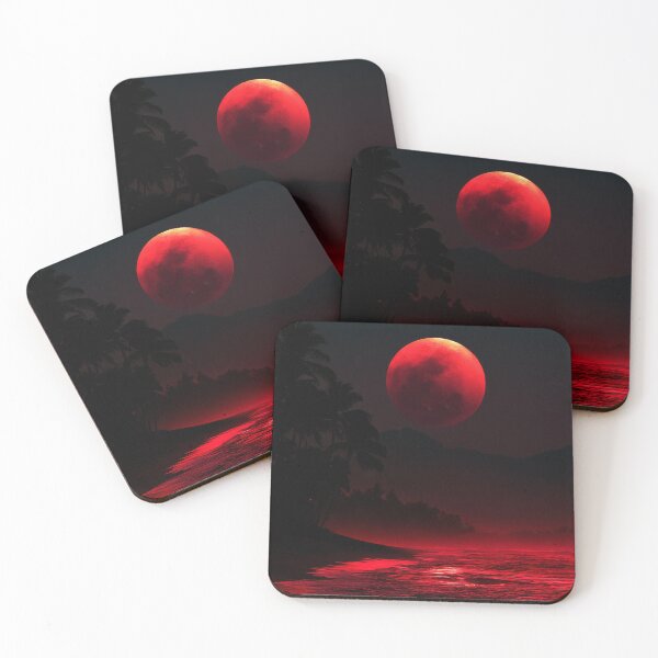 Item preview, Blood Moon Over Tropical Beach designed and sold by FrostyFrisby.