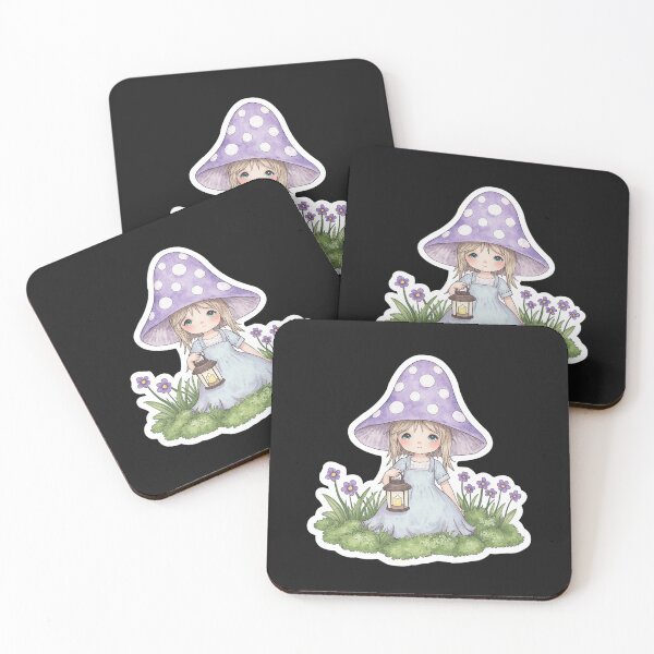 Item preview, Mushroom Forest Spirit Sticker | Cozy Cottagecore Woodland Creature designed and sold by AillustriaAK.