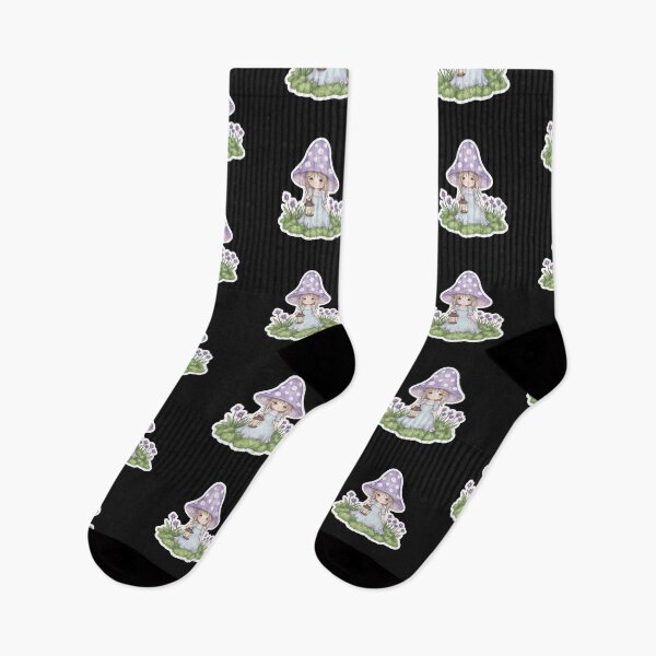 Item preview, Mushroom Forest Spirit Sticker | Cozy Cottagecore Woodland Creature designed and sold by AillustriaAK.