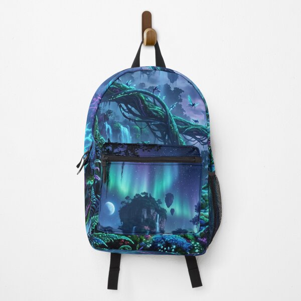 Item preview, Aurora Spire Jungle Bioluminescent Alien Landscape designed and sold by Luminous Wilds.