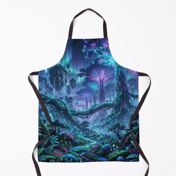 Item preview, Aurora Spire Jungle Bioluminescent Alien Landscape designed and sold by Luminous Wilds.