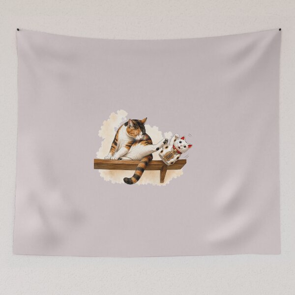 Item preview, Accidental Eviction — Calico Cat vs Maneki Neko designed and sold by Aguri-tei.