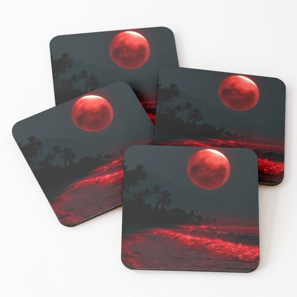 Item preview, Blood Moon Over Tropical Beach designed and sold by FrostyFrisby.