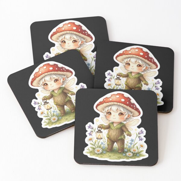 Item preview, Mushroom Forest Spirit Sticker | Cozy Cottagecore Woodland Creature designed and sold by AillustriaAK.