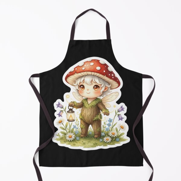 Item preview, Mushroom Forest Spirit Sticker | Cozy Cottagecore Woodland Creature designed and sold by AillustriaAK.