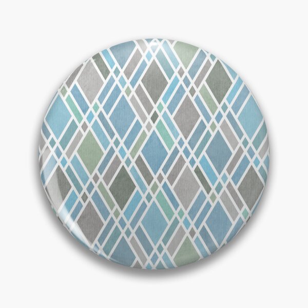 Item preview, Coastal Blue Grey Diamond Grid  designed and sold by micklyn.
