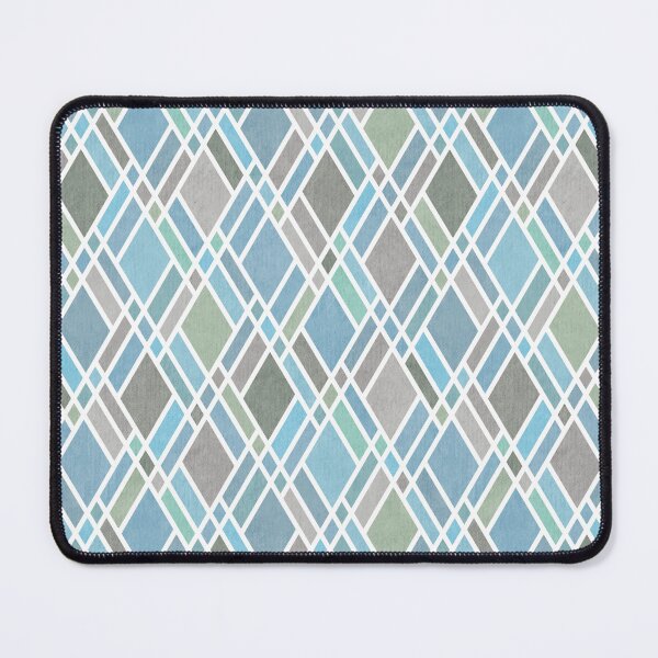 Item preview, Coastal Blue Grey Diamond Grid designed and sold by micklyn.