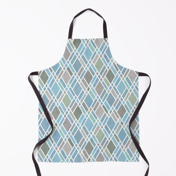 Item preview, Coastal Blue Grey Diamond Grid designed and sold by micklyn.