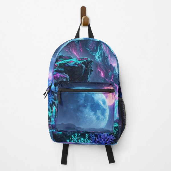 Item preview, Lumina Rift Bioluminescent Alien Canyon Landscape designed and sold by Luminous Wilds.