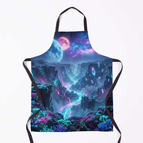 Item preview, Lumina Rift Bioluminescent Alien Canyon Landscape designed and sold by Luminous Wilds.