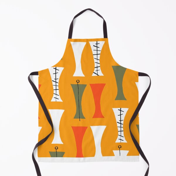Item preview, Mid-Century Modern Orange And Olive Green Abstract Designs designed and sold by DEC02.