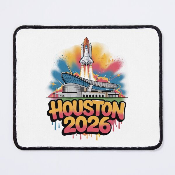Item preview, Houston 2026 Space Shuttle Football T-Shirt V3 designed and sold by DarylWelsh2024.