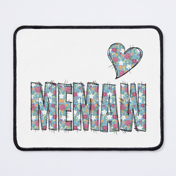 Item preview, MEMAW Grandma Floral Stitch Pattern designed and sold by missmann.