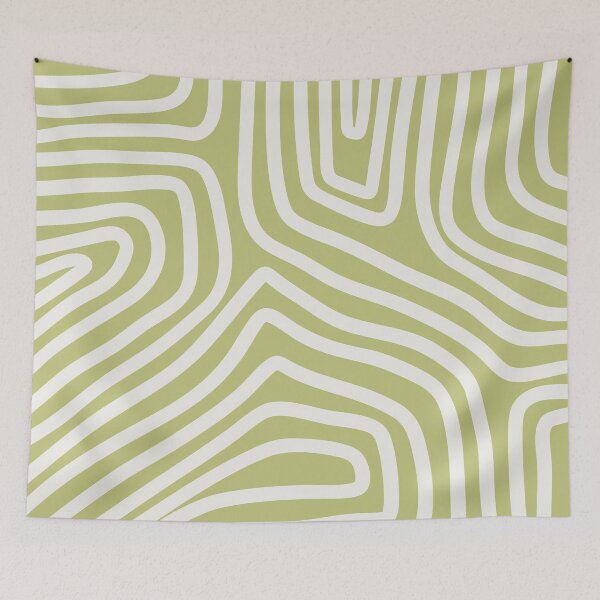 Item preview, Sage Green Abstract Line Art designed and sold by soheedesigns.