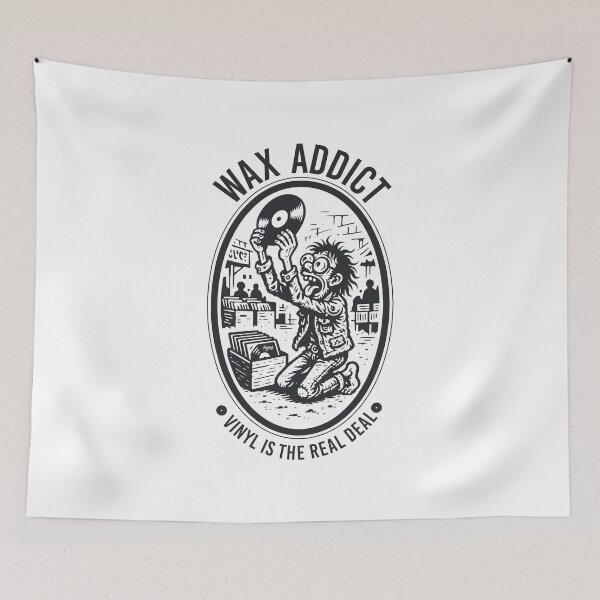 Item preview, Wax Addict Vinyl Record Hunter designed and sold by Boogosh.