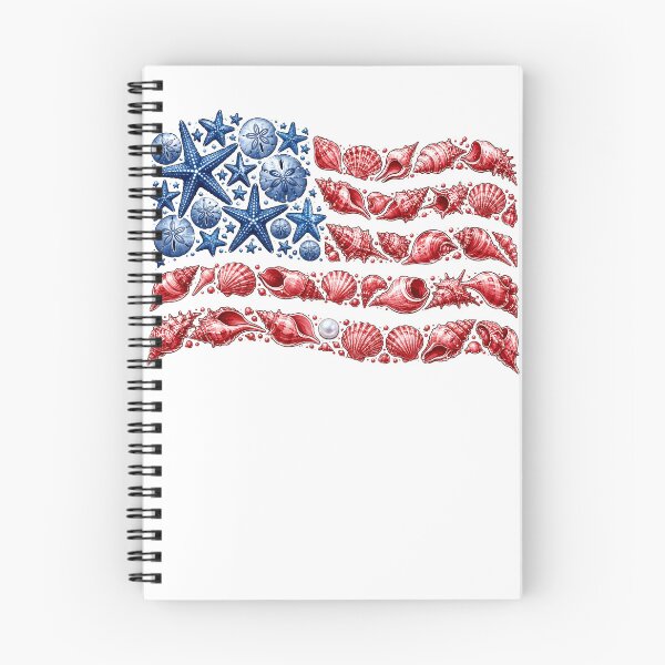 Item preview, Seashell USA Flag 4th of July for Men Women Kids Summer  designed and sold by clothesy7.