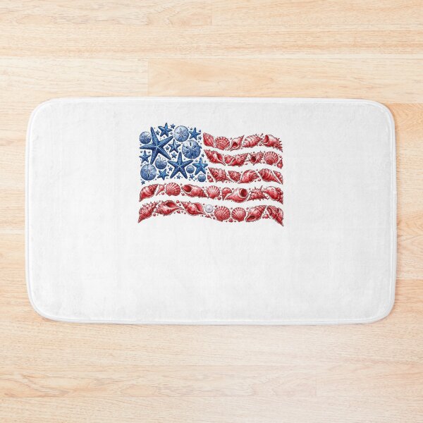Item preview, Seashell USA Flag 4th of July for Men Women Kids Summer  designed and sold by clothesy7.