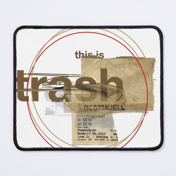Item preview, This Is Trash Modern Collage Art designed and sold by jcsstore.