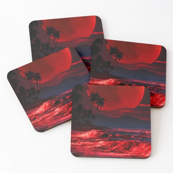 Item preview, Blood Moon Over Tropical Beach designed and sold by FrostyFrisby.