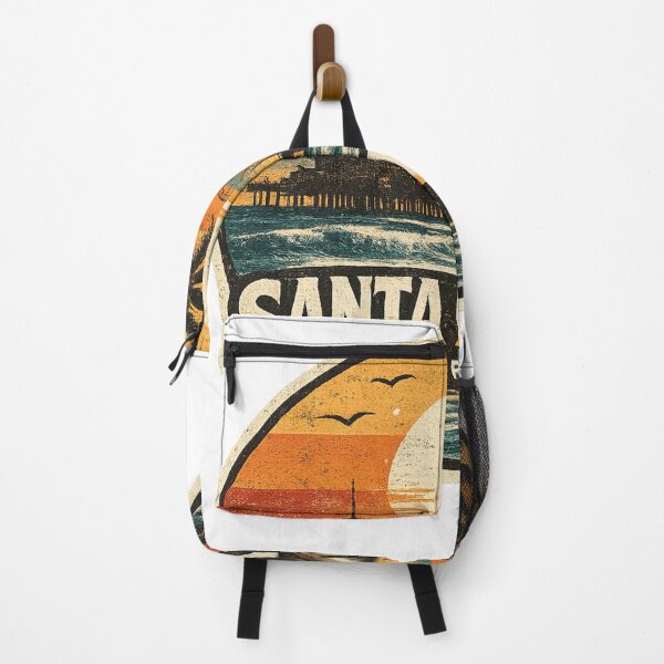 Item preview, Vintage Santa Monica California T-Shirt | Retro Beach Sunset Palm Tree Travel Graphic designed and sold by Onivim.