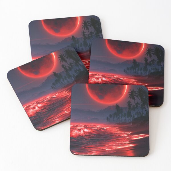 Item preview, Blood Moon Over Tropical Beach designed and sold by FrostyFrisby.