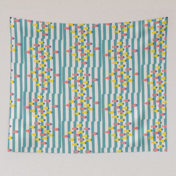 Item preview, Little Sardines Fish Retro Europe Style Summer Vibes  designed and sold by erozzz.