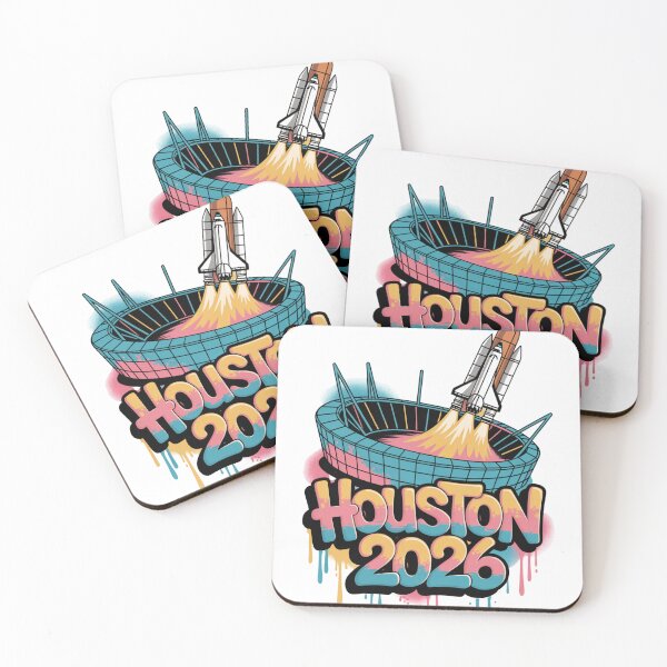 Item preview, Houston 2026 Space Shuttle Football T-Shirt V4 designed and sold by DarylWelsh2024.