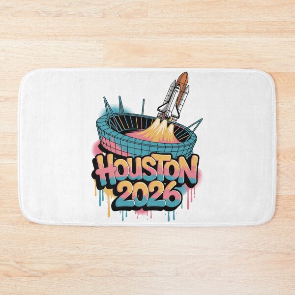 Item preview, Houston 2026 Space Shuttle Football T-Shirt V4 designed and sold by DarylWelsh2024.