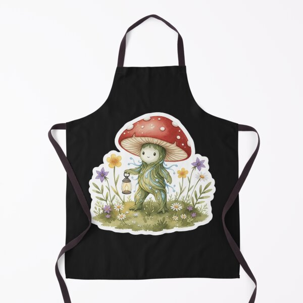 Item preview, Mushroom Forest Spirit Sticker | Cozy Cottagecore Woodland Creature designed and sold by AillustriaAK.