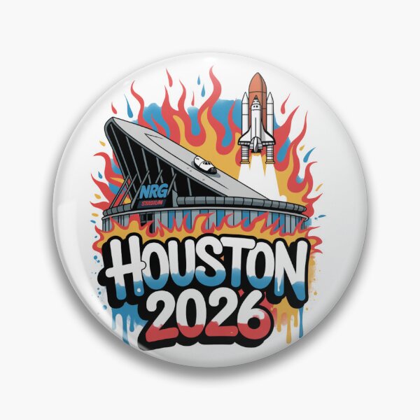 Item preview, Houston 2026 Space Shuttle Football T-Shirt V5 designed and sold by DarylWelsh2024.