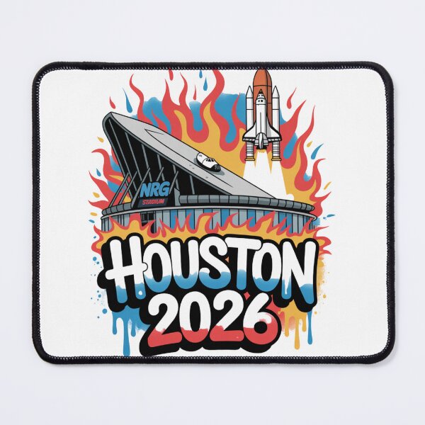 Item preview, Houston 2026 Space Shuttle Football T-Shirt V5 designed and sold by DarylWelsh2024.