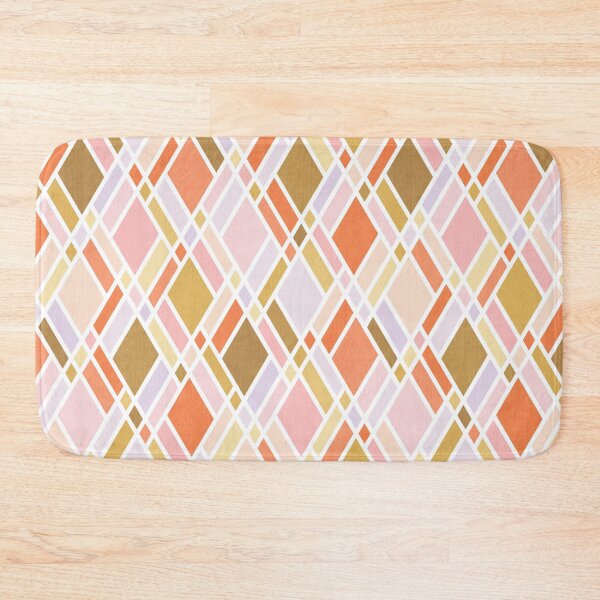 Item preview, Blush Coral Gold Harlequin Diamonds  designed and sold by micklyn.