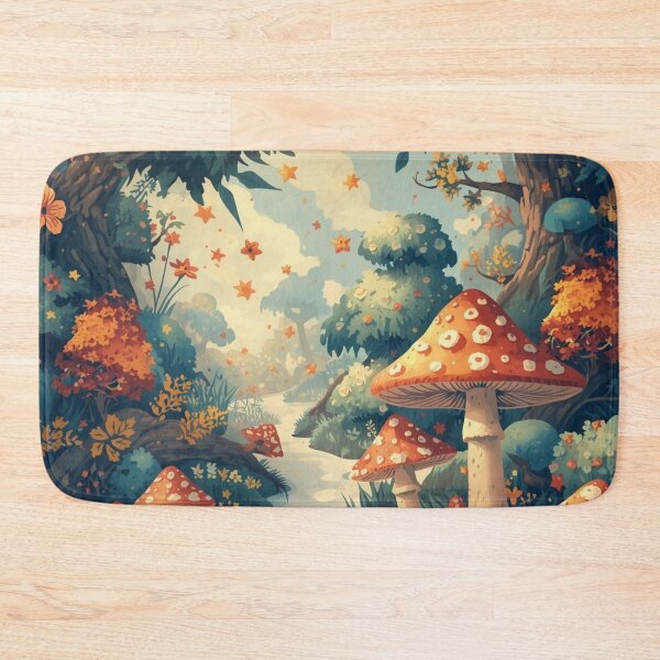 Item preview, Magical Forest Pattern – Whimsical Woodland Seamless Design in Pastel Colors designed and sold by Art70shop.