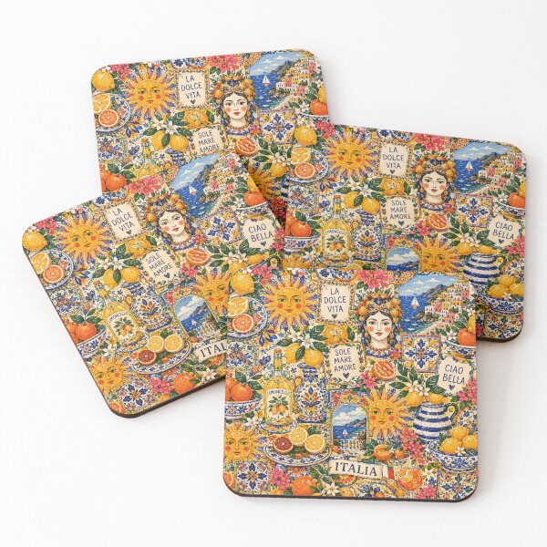 Item preview, Sun & Citrus Maximalist Pattern designed and sold by Aramdesing.