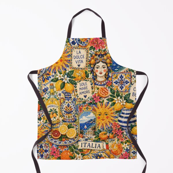 Item preview, Sun & Citrus Maximalist Pattern designed and sold by Aramdesing.