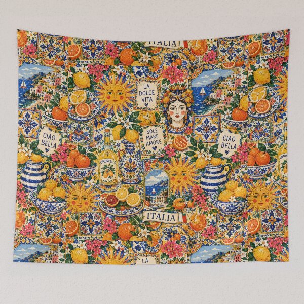Item preview, Sun & Citrus Maximalist Pattern designed and sold by Aramdesing.