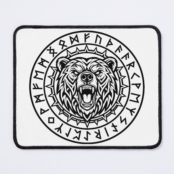 Item preview, Bear Totem Sigil | Norse Runes Protective Symbol designed and sold by Ofiel.