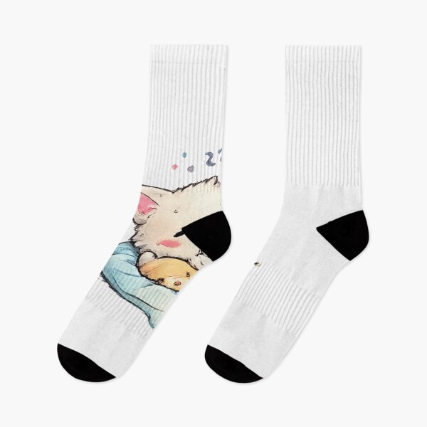 Item preview, Sleeping Kawaii Kitten – Cute Cozy Cat Dreaming Design designed and sold by vansaidshop ⭐⭐⭐⭐⭐.