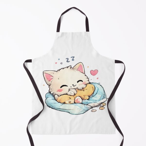 Item preview, Sleeping Kawaii Kitten – Cute Cozy Cat Dreaming Design designed and sold by vansaidshop ⭐⭐⭐⭐⭐.