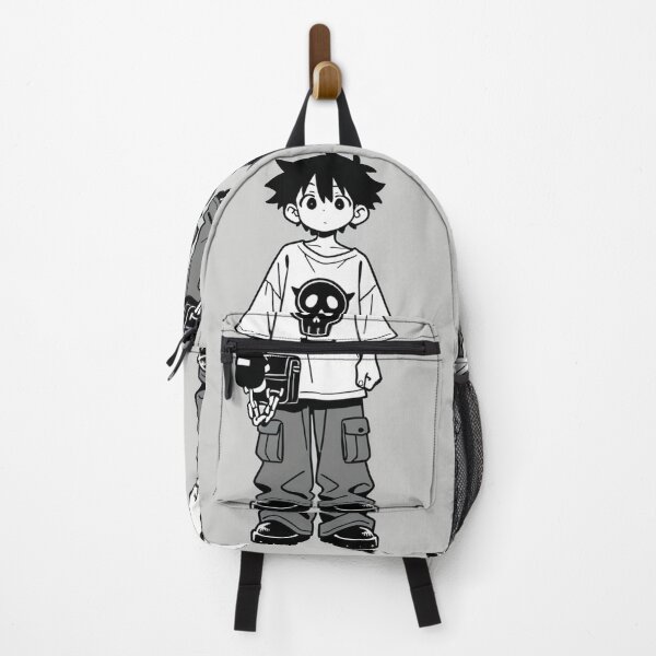 Item preview, Fashion - Man in Black Top Cargo Pants Chain Wallet Streetwear Anime Variant 4 designed and sold by AnimeShin.