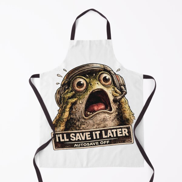 Item preview, I'll Save It Later Funny Gamer Frog Meme Description designed and sold by DryHumorPrints.