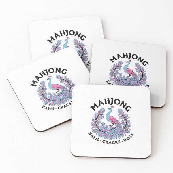 Item preview,  Mahjong Bams Cracks Dots Peacock Floral Mahjong Lover designed and sold by designclub.