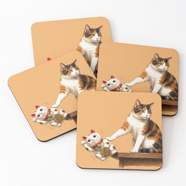 Item preview, Calico Cat vs Maneki Neko — Nothing Personal designed and sold by Aguri-tei.