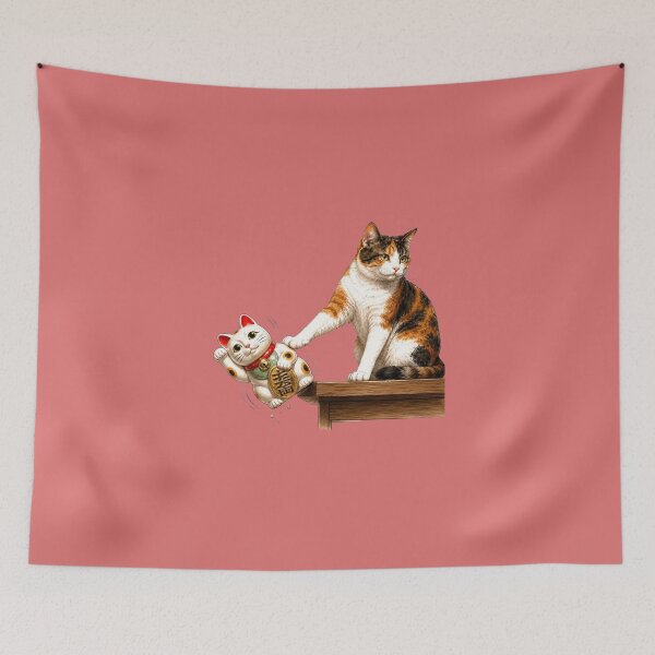 Item preview, Calico Cat vs Maneki Neko — Nothing Personal designed and sold by Aguri-tei.