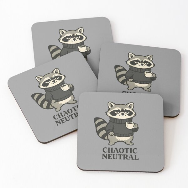 Item preview, Chaotic Neutral Raccoon Funny Goblincore Shirt DnD Alignment Trash Panda Gift Night Creature Tee designed and sold by Gremlin Hours.