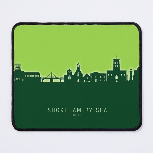 Item preview, Shoreham-by-Sea England Skyline designed and sold by ArtPrints.